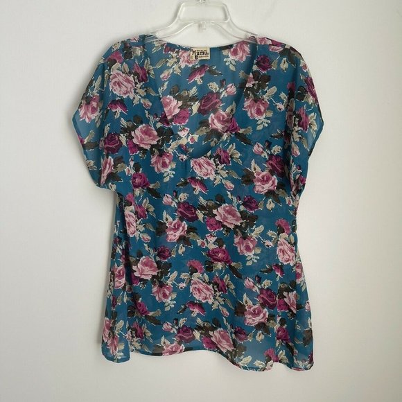 Show Me Your Mumu Blue Jadakiss Print Soaree Top Tunic - Picture 1 of 4